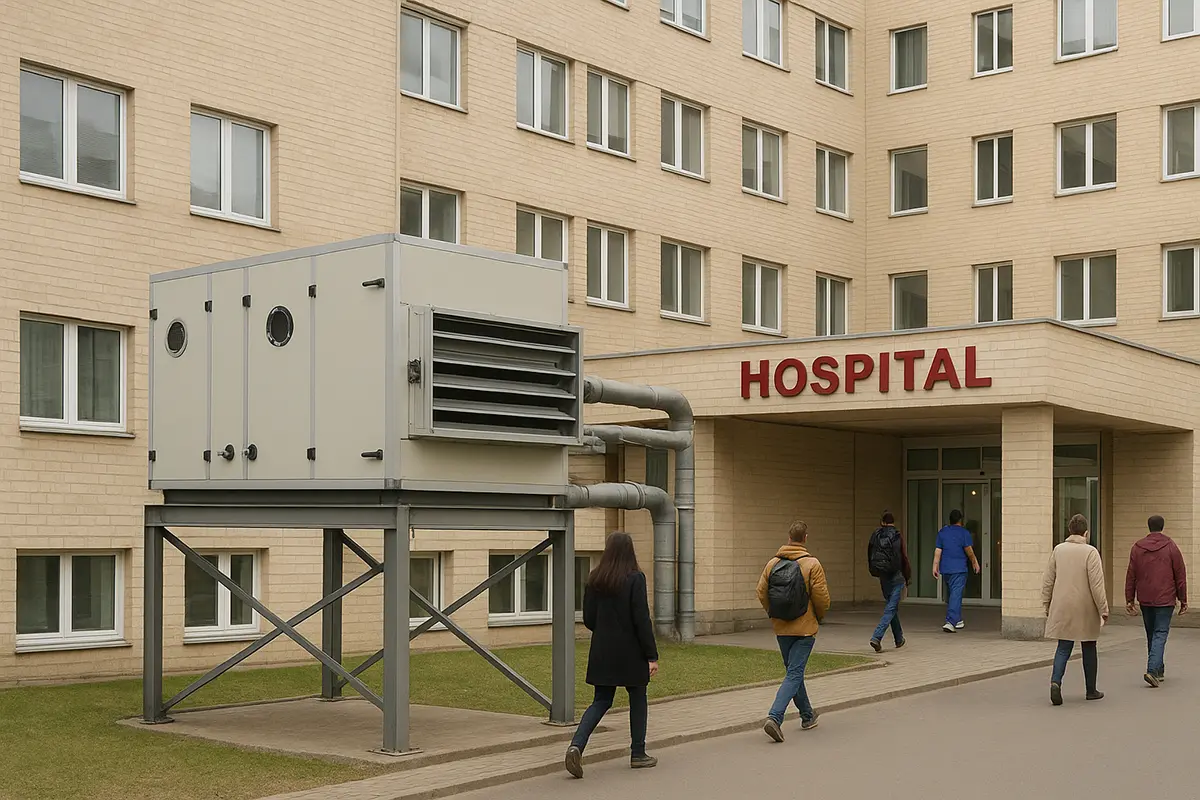 تفاوت هواساز صنعتی با هواساز بیمارستانی