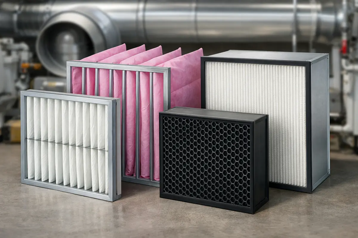 انواع فیلترها در هواساز آپارتمانی