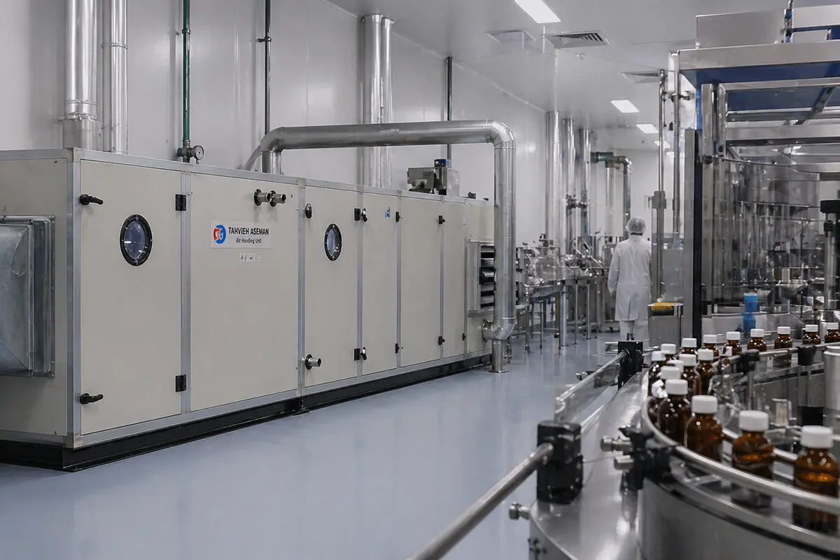 کاربرد هواساز صنعتی برای کارخانه دارویی